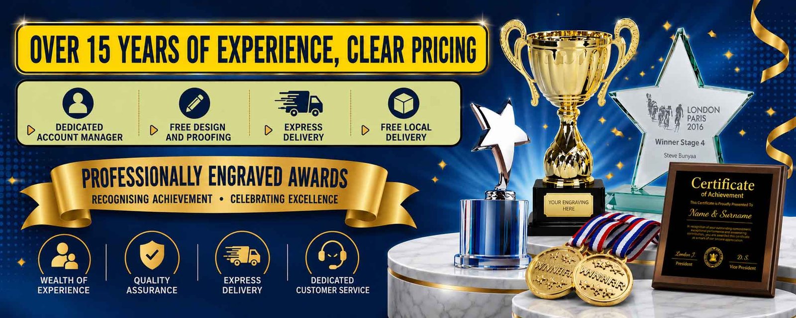 how to order trophies