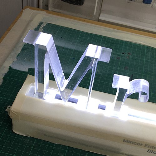 Acrylic Trophy with LED lights